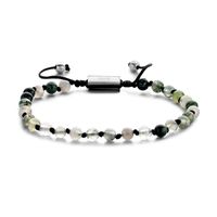 Frank 1967 7FB 0366 Armband Beads natuursteen groen 4 mm - thumbnail