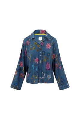 Pip Studio Faye Top Lange Mouw Coco Flower Blauw XL