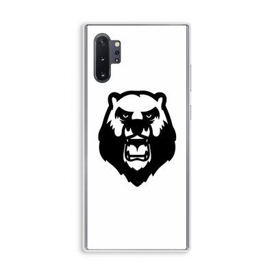 Angry Bear (white): Samsung Galaxy Note 10 Plus Transparant Hoesje