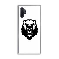 Angry Bear (white): Samsung Galaxy Note 10 Plus Transparant Hoesje