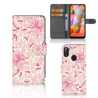 Samsung Galaxy M11 | A11 Hoesje Pink Flowers