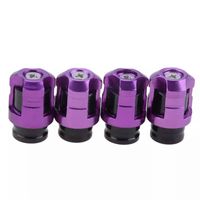 TT-products ventieldoppen Screw-on Purple aluminium 4 stuks paars - thumbnail