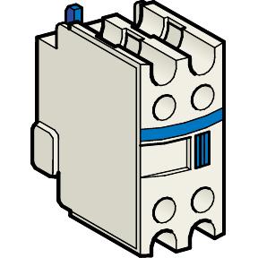 LADN20  - Auxiliary contact block 2 NO/0 NC LADN20