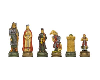 De Camelot handgeschilderde thematische schaakstukken van Italfama