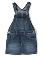 DONDUP KIDS robe en jean à patch logo - Bleu