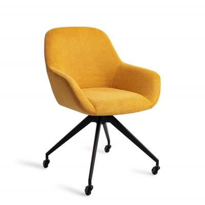 Jesper Home Eetkamerstoel 'Kushi' Glide Black, kleur Sweet Corn
