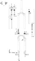 ROCKSHOX verende voorvork "judy silver tk" susp.fork rs judy sil.tk black
