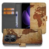 OPPO Reno 13 Pro | Flip Cover | Wereldkaart