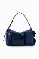 Grote nylon tas met vakken - BLUE - U