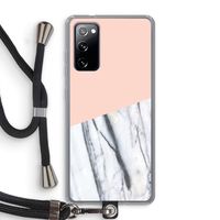 A touch of peach: Samsung Galaxy S20 FE / S20 FE 5G Transparant Hoesje met koord