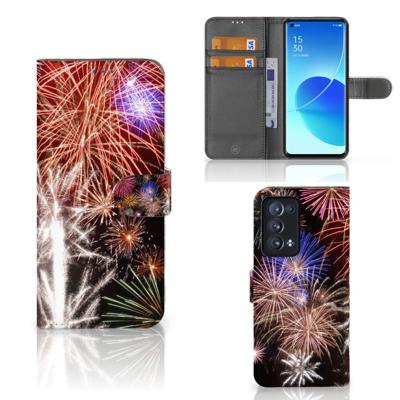 OPPO Reno 6 Pro Plus 5G | Wallet Case | met Pasjes | Vuurwerk