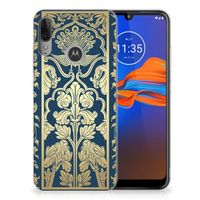 Motorola Moto E6 Plus TPU Case Beige Flowers