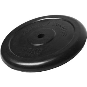 Halterschijf 25 kg Rubber