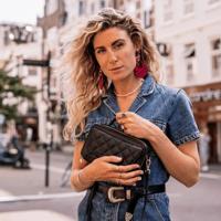 Dames leren handtas - zwart quilted - MŌSZ Naomi