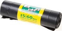 Komo vuilniszakken met trekband 60 liter 60x80 cm 15 stuks