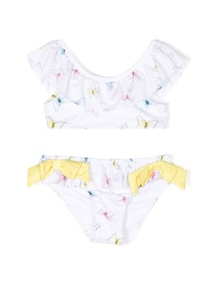 Patachou bikini à imprimé papillon - Blanc