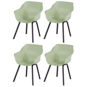 Set van 4 - Hartman Sophie Element dining armstoel - French green