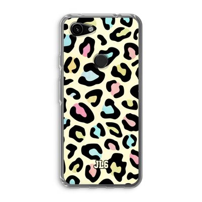 Leopard pattern: Google Pixel 3a Transparant Hoesje