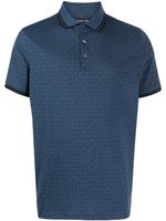 Michael Kors polo à logo en jacquard - Bleu