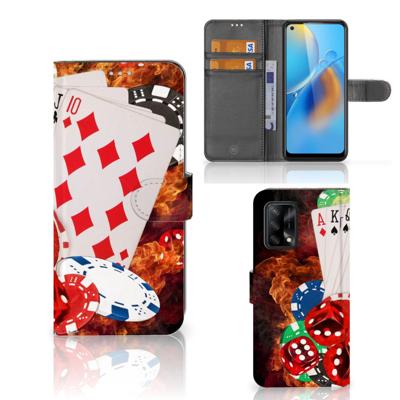 OPPO A74 4G | Wallet Case | met Pasjes | Casino