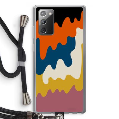 Baar A: Samsung Galaxy Note 20 / Note 20 5G Transparant Hoesje met koord