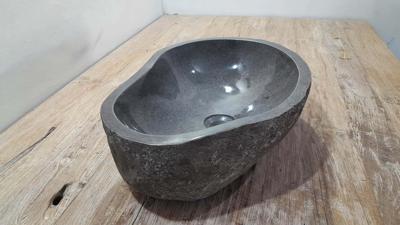 Flussstein Waschschale RL250334, 52x36x15 cm