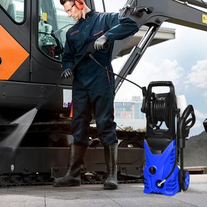 Hogedrukreiniger 1500W Terrasreiniger Blauw/Rood 27 x 27 x 68 cm