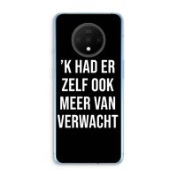 Meer verwacht - Zwart: OnePlus 7T Transparant Hoesje