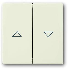 Busch-Jaeger 2CKA001751A2748 Jaloezie-schakelaar Afdekking Crème-wit, Parel-wit 1 stuk(s)