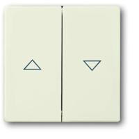 Busch-Jaeger 2CKA001751A2748 Jaloezie-schakelaar Afdekking Crème-wit, Parel-wit 1 stuk(s)
