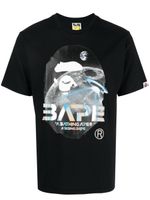 A BATHING APE® T-shirt met logo - Zwart - thumbnail
