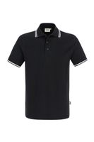 Hakro 805 Polo shirt Twin-Stripe - Black/White - S