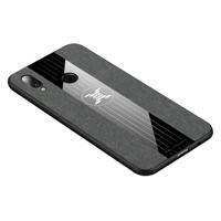 Voor Huawei P20 Lite XINLI stiksels doek Textue schokbestendige TPU beschermhoes (grijs)