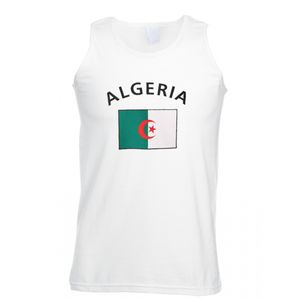Mouwloos t-shirt met Algeria vlag mouwloos t-shirt 2XL  -
