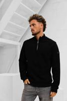 Malelions Turtle Half-Zip Sweater Heren Zwart - Maat XL - Kleur: Zwart | Soccerfanshop