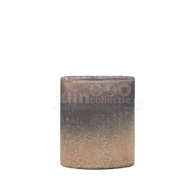 PTMD Waxinelichthouder Monroe Mat Zwart 9cm