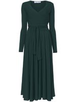 Proenza Schouler White Label robe portefeuille à coupe mi-longue - Vert