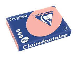 Clairefontaine Trophée Pastel, gekleurd papier, A4, 120 g, 250 vel, perzik