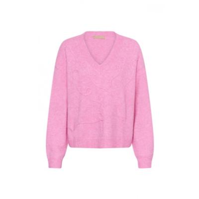 Culture - Fuchsia Pink Melange | unisex | Trui | Fuchsia Pink Melange | XXL | regular | Kamst mode