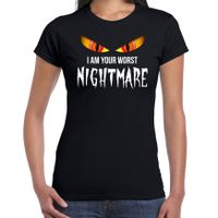 I am your worst nightmare horror shirt zwart voor dames - verkleed t-shirt 2XL  - - thumbnail