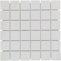 The Mosaic Factory London Mozaiek Tegel Vierkant - Super Wit Porselein Ongeglazuurd, R11 309x309 mm