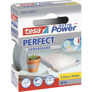 tesa PERFECT 56341-00033-03 Textieltape tesa extra Power Grijs (l x b) 2.75 m x 19 mm 1 stuk(s)