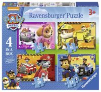 Ravensburger 4 puzzels 12+16+20+24 stukjes Puppies op pad. - thumbnail