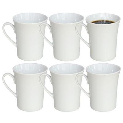 Gerimport Koffie / thee mok - 20x stuks - wit - 280 ml - mokken - porselein Gerimport Koffie / thee mok - 20x stuks - wit - 280 ml - mokken - porselein