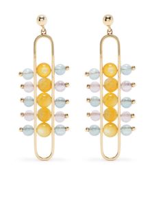 ZEEMOU ZENG boucles d'oreilles pendantes Impressionists Dangle en or 18ct