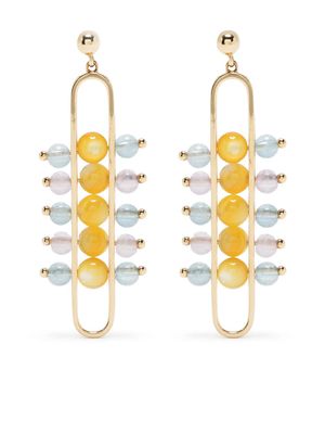 ZEEMOU ZENG boucles d'oreilles pendantes Impressionists Dangle en or 18ct