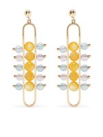 ZEEMOU ZENG boucles d'oreilles pendantes Impressionists Dangle en or 18ct