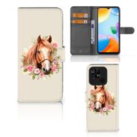 Telefoonhoesje | Met pasjeshouder | voor Xiaomi Redmi 10C Paard
