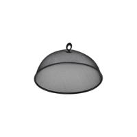 Bellatio Design Vliegenkap/voedselkap tegen insecten - RVS - zwart - D35 x H16cm