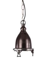 Hanglamp Como, zwart ruw nickel